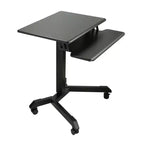 Bureau debout mobile et réglable Victor High Rise avec support clavier