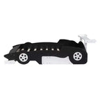 Lit plateforme Whisen Unique Design en forme de voiture de course, taille double, avec roues