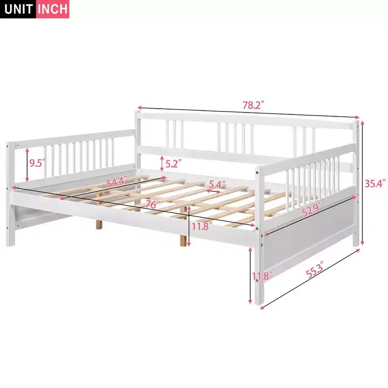 Lit plateforme Whisen Unique Design en forme de voiture de course, taille double, avec roues
