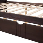 Lit plateforme Whisen Unique Design en forme de voiture de course, taille double, avec roues