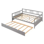 Lit plateforme Whisen Unique Design en forme de voiture de course, taille double, avec roues
