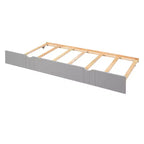 Lit plateforme Whisen Unique Design en forme de voiture de course, taille double, avec roues