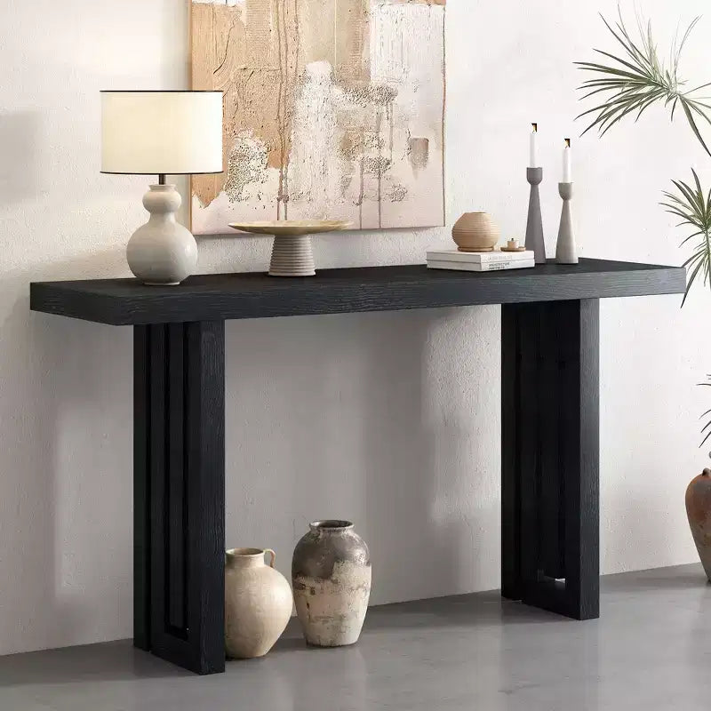 Console Whisen au design unique avec rayures verticales pour entrée, couloir, salon, foyer, corridor