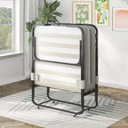Lit pliant moderne Mjkone pour une personne avec matelas inclus