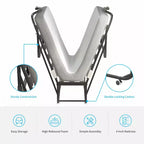 Lit pliant moderne Mjkone pour une personne avec matelas inclus