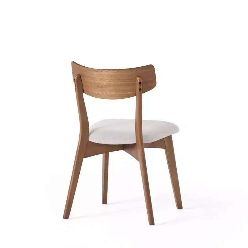 Ensemble de salle à manger 5 pièces en bois d'hévéa rembourré de style moderne du milieu du siècle Christopher Knight Home Shania