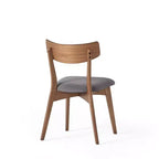 Ensemble de salle à manger 5 pièces en bois d'hévéa rembourré de style moderne du milieu du siècle Christopher Knight Home Shania