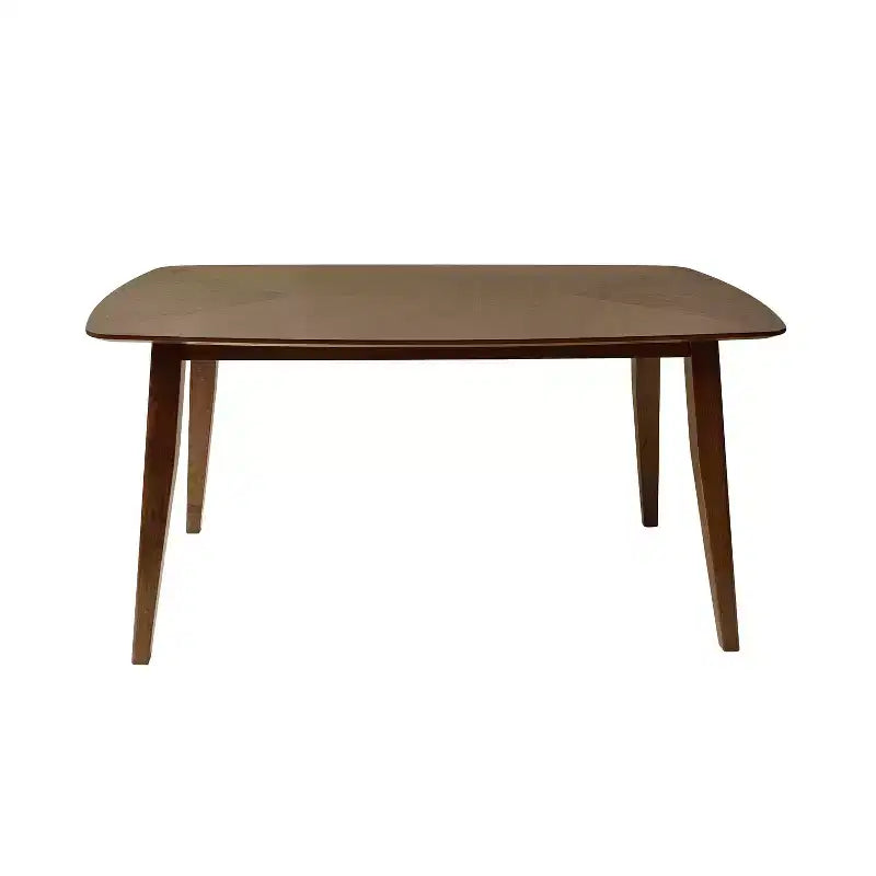 Ensemble de salle à manger 5 pièces en bois d'hévéa rembourré de style moderne du milieu du siècle Christopher Knight Home Shania