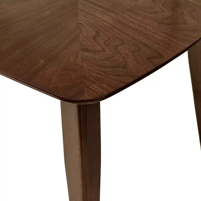Ensemble de salle à manger 5 pièces en bois d'hévéa rembourré de style moderne du milieu du siècle Christopher Knight Home Shania