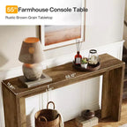 Lantine 55.12 Console de ferme, table de canapé étroite en bois pour entrée, couloir, salon, foyer