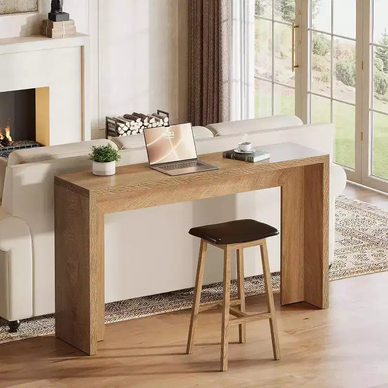 Lantine 55.12 Console de ferme, table de canapé étroite en bois pour entrée, couloir, salon, foyer