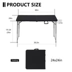 Tables Pliantes Portables en Plastique SUGIFT pour la Maison, le Jardin, le Bureau, l'Intérieur et l'Extérieur