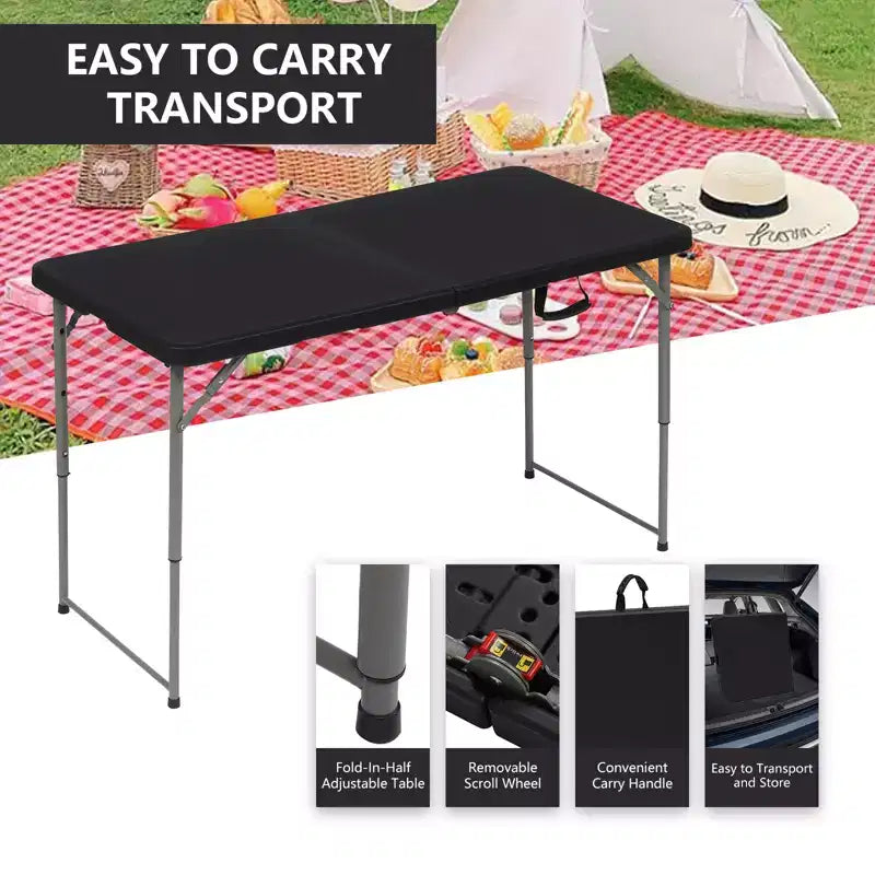 Tables Pliantes Portables en Plastique SUGIFT pour la Maison, le Jardin, le Bureau, l'Intérieur et l'Extérieur