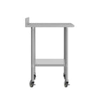 Table de préparation et de travail Flash Furniture Reese 30 x 36 avec étagère supérieure en acier inoxydable, dosseret de 4, étagère inférieure réglable en acier galvanisé, 4 roulettes
