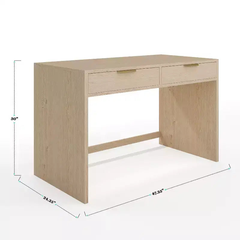 Bureau modulaire 2 tiroirs Martha Stewart Kayden