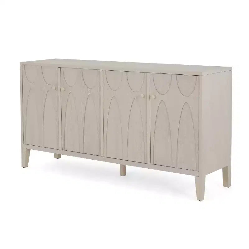 Buffet Christopher Knight Home Vaughan avec quatre étagères réglables et portes