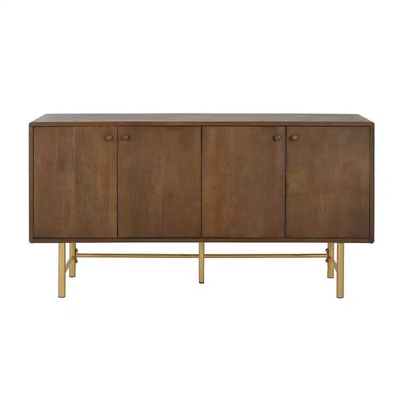 Christopher Knight Home Vincent Armoire de buffet contemporaine en métal avec deux étagères réglables