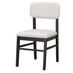 Ensemble table de salle à manger 6 pièces avec chaises rembourrées et banc, style rustique fermier, naturel/espresso-ModernLuxe
