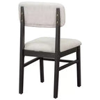 Ensemble table de salle à manger 6 pièces avec chaises rembourrées et banc, style rustique fermier, naturel/espresso-ModernLuxe