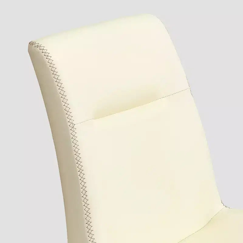 Subrtex Chaise de salle à manger en bois massif avec revêtement en similicuir (Lot de 2)
