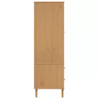 vidaXL SENJA Armoire de rangement Placard aspect rotin Bois de pin massif