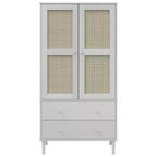 vidaXL SENJA Armoire de rangement Placard aspect rotin Bois de pin massif