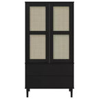 vidaXL SENJA Armoire de rangement Placard aspect rotin Bois de pin massif