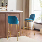 Christopher Knight Home Mads Tabourets de bar sans accoudoirs rembourrés avec cadre en métal pour l'intérieur (Lot de 2)