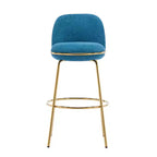 Christopher Knight Home Mads Tabourets de bar sans accoudoirs rembourrés avec cadre en métal pour l'intérieur (Lot de 2)