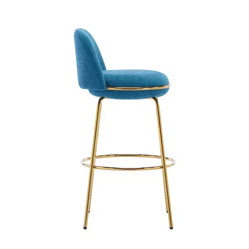 Christopher Knight Home Mads Tabourets de bar sans accoudoirs rembourrés avec cadre en métal pour l'intérieur (Lot de 2)