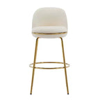 Christopher Knight Home Mads Tabourets de bar sans accoudoirs rembourrés avec cadre en métal pour l'intérieur (Lot de 2)