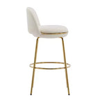 Christopher Knight Home Mads Tabourets de bar sans accoudoirs rembourrés avec cadre en métal pour l'intérieur (Lot de 2)