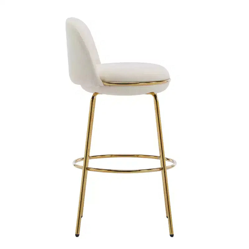 Christopher Knight Home Mads Tabourets de bar sans accoudoirs rembourrés avec cadre en métal pour l'intérieur (Lot de 2)