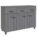 vidaXL HAMAR Sideboard Bar Buffet Console Cabinet with Drawers Solid Wood Pine