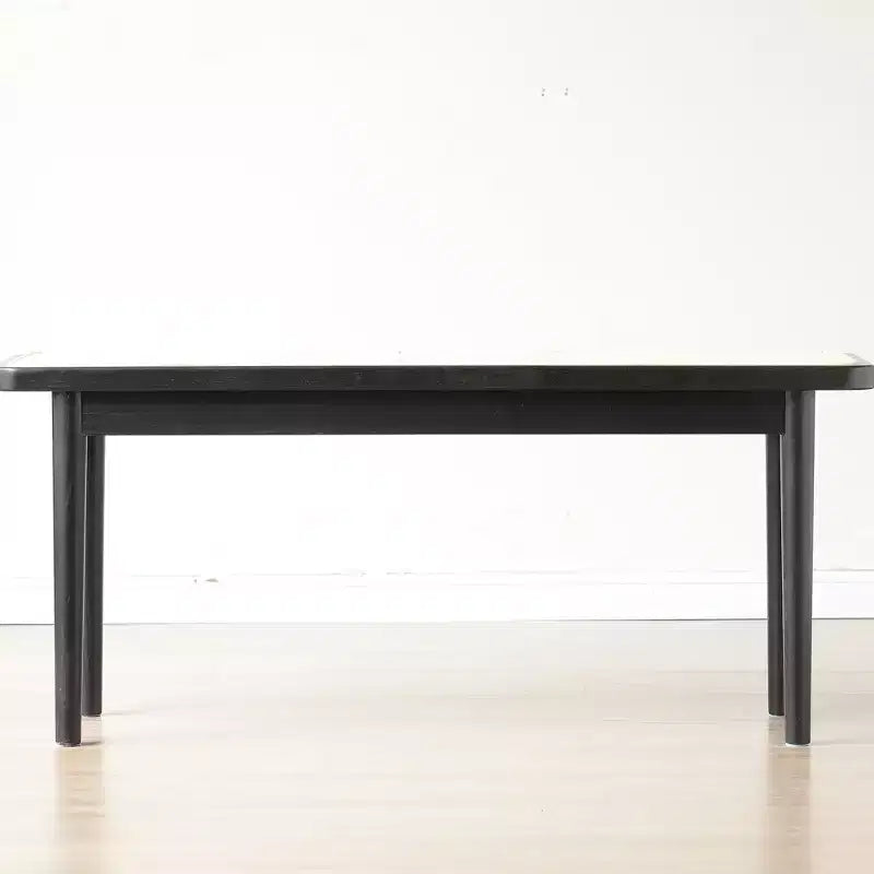 Banc de salle à manger GDFStudio Tiffany en bois massif de chêne de 101,6 cm avec assise en rotin