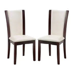 Lot de 2 chaises d'appoint rembourrées en similicuir Simple Relax