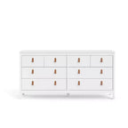HomeStock Madrid 8 Drawer Double Dresser Modern Traditional Style 12345