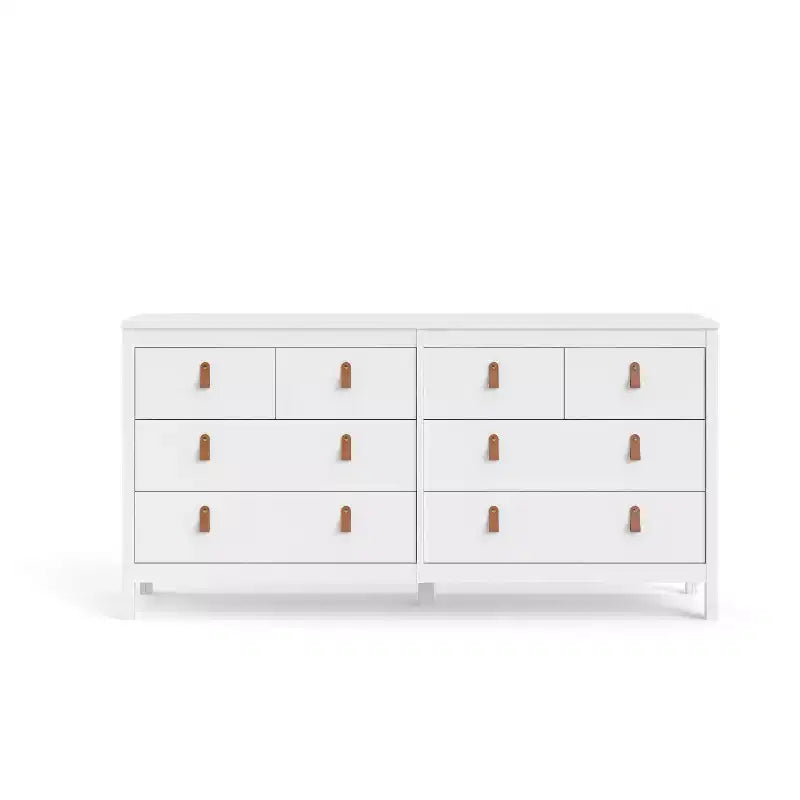 HomeStock Madrid 8 Drawer Double Dresser Modern Traditional Style 12345