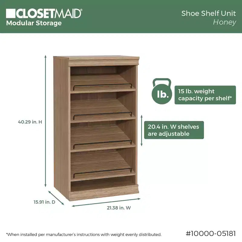 Étagère à chaussures modulaire 12 paires ClosetMaid - ClosetMaid