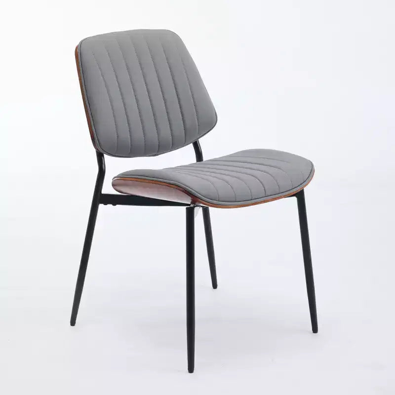 Chaises de salle à manger Vatros, lot de 2, style rétro moderne du milieu du siècle, en similicuir