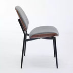 Chaises de salle à manger Vatros, lot de 2, style rétro moderne du milieu du siècle, en similicuir