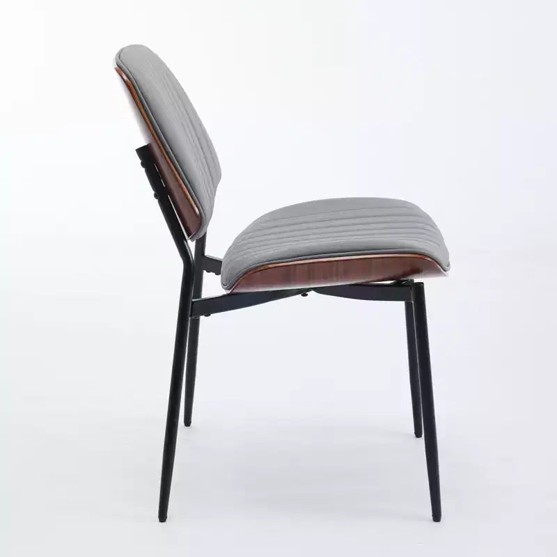 Chaises de salle à manger Vatros, lot de 2, style rétro moderne du milieu du siècle, en similicuir