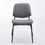 Chaises de salle à manger Vatros, lot de 2, style rétro moderne du milieu du siècle, en similicuir