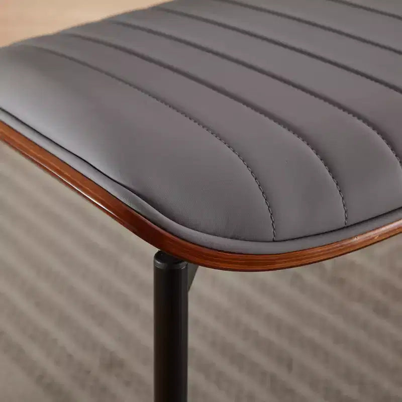 Chaises de salle à manger Vatros, lot de 2, style rétro moderne du milieu du siècle, en similicuir