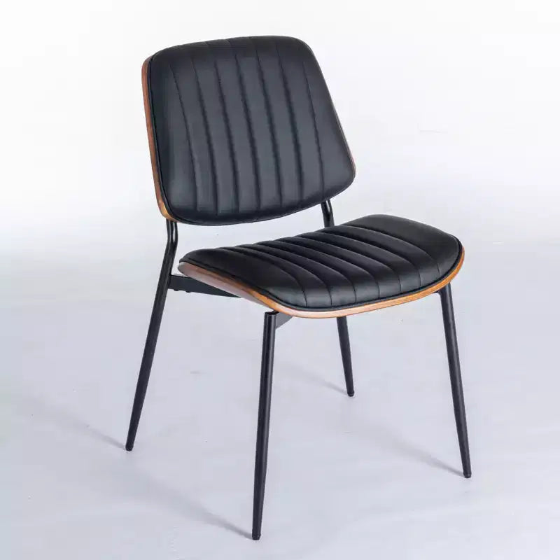 Chaises de salle à manger Vatros, lot de 2, style rétro moderne du milieu du siècle, en similicuir