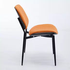 Chaises de salle à manger Vatros, lot de 2, style rétro moderne du milieu du siècle, en similicuir