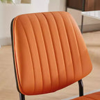 Chaises de salle à manger Vatros, lot de 2, style rétro moderne du milieu du siècle, en similicuir