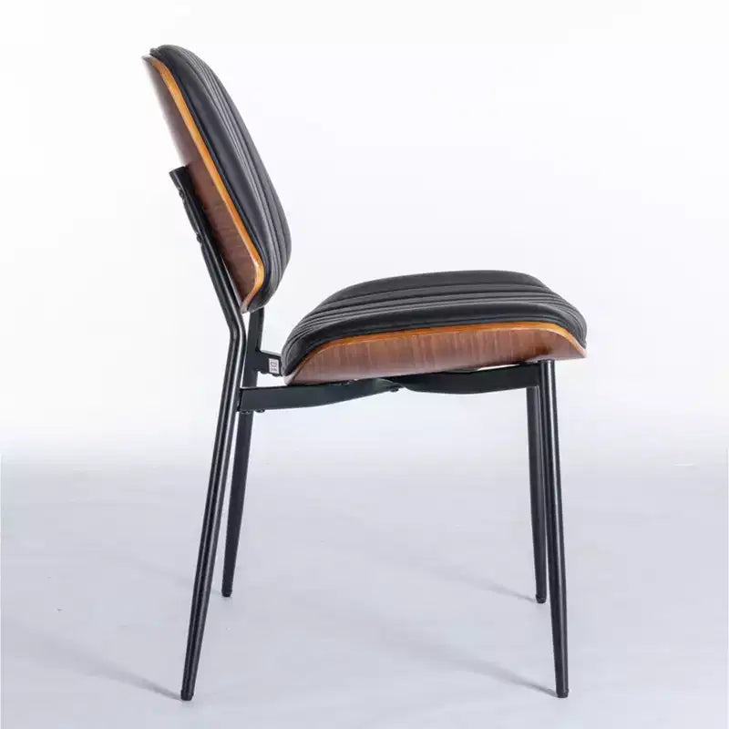 Chaises de salle à manger Vatros, lot de 2, style rétro moderne du milieu du siècle, en similicuir