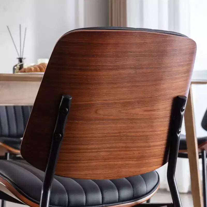 Chaises de salle à manger Vatros, lot de 2, style rétro moderne du milieu du siècle, en similicuir