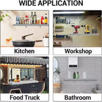 Support de distribution pliable en acier inoxydable 304, support de fenêtre/de service mural pour food truck, food trucks, grills, restaurants
